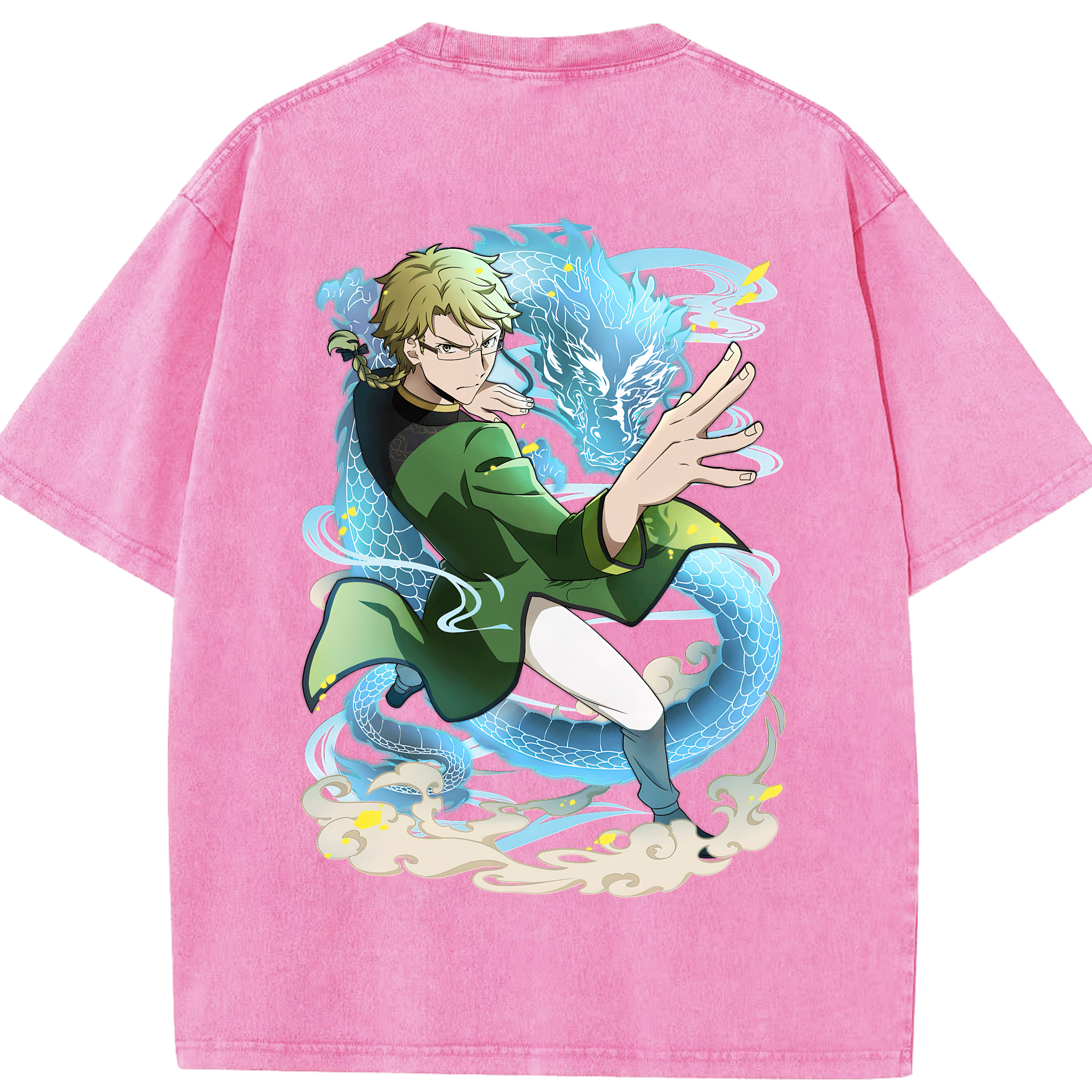（画像用） 文豪ストレイドッグス Bungo Stray Dogs 綿100% ヴィンテージ風 半袖Tシャツ（背面プリント）